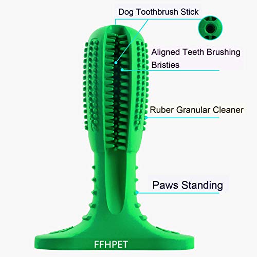 Adusa Dog Chew Cleaning Toothbrush - Safe, Non-Toxic & Long-Lasting Pet Brushing Stick Chew Toy - Dog Toothbrush Stick Toothpaste Effective Teeth Oral Care Cleaning Massager (Small and Medium Dogs)