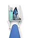 Spectrum Diversified Ironing Board Holder with Storage Basket, White