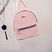 Duseedik Women Leather Backpack Girls School Rucksack College Shoulder Satchel Travel Bag Fashion Mini Cute Portable bag (Pink)