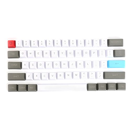 SENREAL 61 Key ANSI Layout OEM Profile PBT Thick Keycaps for 60% Mechanical Keyboard