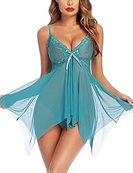 Avidlove babydoll Lingerie for Women Lace Bridal