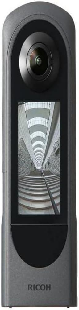 Ricoh Theta X 360 Camera 60MP 5.7K Touchscreen Interchangeable Battery MicroSD