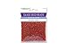 Multicraft Imports Glass Seed Beads, Silverlined, 60g, Red Vermillion