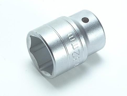 Tengtools M340533-6C Satin Regular Hexagon Socket 33mm 3/4in Square Drive, Silver