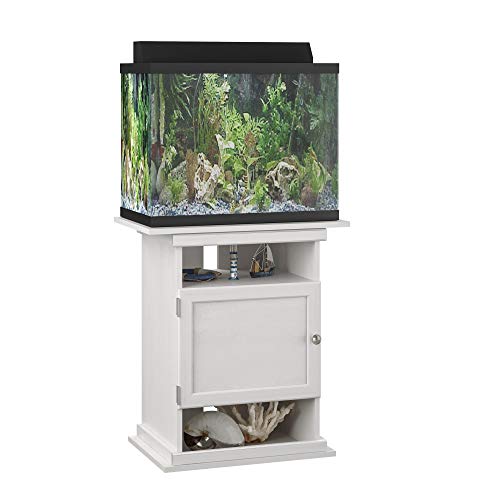 Ameriwood Home Flipper 10/20 Gallon Aquarium Stand, Ivory Oak