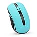 Cute Perman Mini 2.4GHz Wireless Optical Mouse Mice with USB Receiver for Computer PC Laptop Notebook Blue