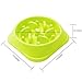 PINJUM Slow Feeder Dog Bowls Fun Interactive Stop Bloat Dog Bowl Pet Non-Slip Drink Water Bowl Square Base Sky Blue