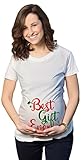 Maternity Best Gift Ever T Shirt Funny Christmas Bump Pregnancy Tee for Women