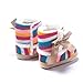 LIVEBOX Baby Multicolor Cotton Knit Premium Soft Sole Anti-Slip Warm Winter Infant Prewalker Toddler Snow Boots (S: 0~6 Months)