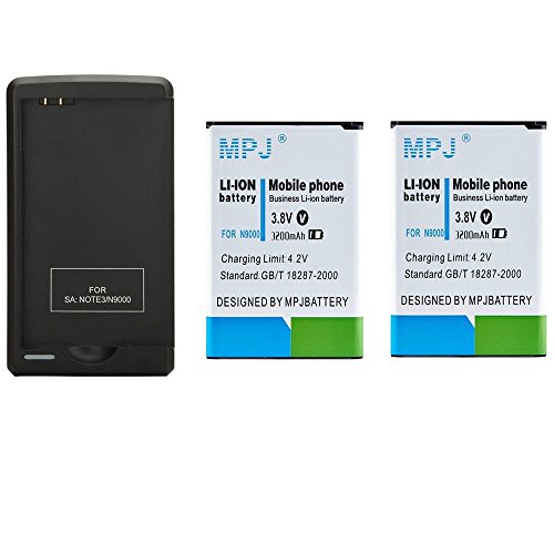 Note 3 battery, [nfc compatibility] mpj 2x 3200mah battery for sa…