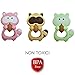 Baby Teething Toy by Babypeanut Binki The Raccoon Cute Baby Teether Toy Bpa Free Soft Silicone Teether For Babies Brown
