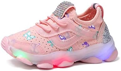 Sameno LED Baby Shoes 1-6 T Light Up Luminous Walking Shoes Jelly Soft Sole Sneakers Gifts for Toddler Boys Girls
