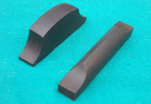 MUSICAL STRING 1 Set Ebony Wood Cello Saddle & Nut Small
