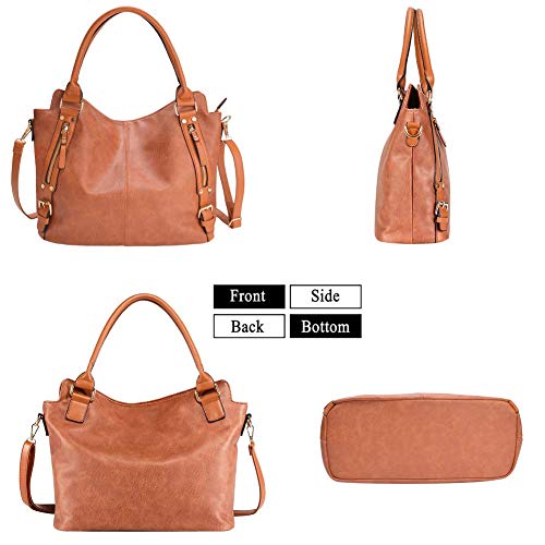 Handbag for Women Large Capacity Hobo Shoulder Bag Leather Tote Bag