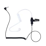 KEYBLU Surveillance Kit Acoustic Tube Listen-only Earpiece for 2 Way Radio (3.5MM)