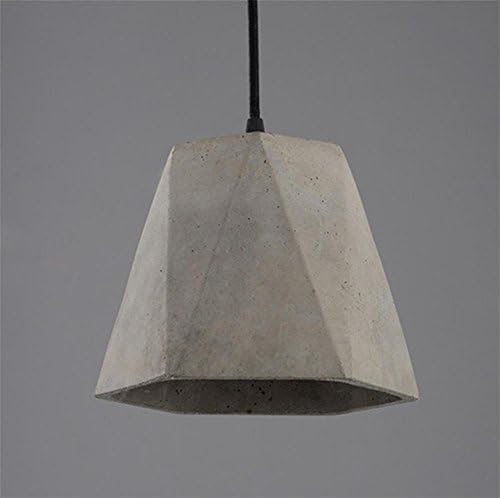 Lh&Fh Loft Vintage Cement Pendant Light Ceiling Concrete Lamp LED 220V Leisure Industrial Chandeliers , C [Energy Class A++]
