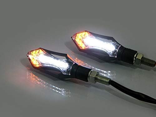 Alchemy Parts LED Motorbike Indicators with Integrated Daytime Running Lights DRL for Quad ATV, Trike, black - Image 5