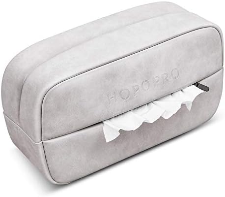 Hopopro ティッシュケース ティッシュカバー 車用 ティッシュホルダー Puレザー 高級仕様 車載マルチポーチ 車用収納ポケット 小物入れ 車載用 シートバックポケット ヘッドレスト アームレスト ダッシュボードに取り付け可能 グレー Tarunniketanpublicschool Com