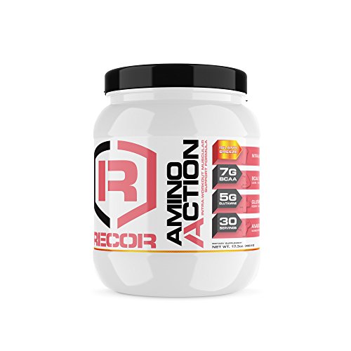 Reaction Nutrition Recor Amino Action Intra-Workout Muscular Support Formula, Island Breeze, 500 Gram