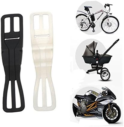 2 Pack Smartphone Mount Holder for Bike, Stroller, Car Headrest, Steering Wheel, Golf Cart, Motorcycle, GPS, Exercise Bike, Shopping Cart. Compatible with iPhone, Samsung Galaxy, HTC (Black &amp; White)