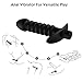 Anal Vibrator with 7 Stimulation Beads 10 Powerful Vibration Modes for Anal Play, PALOQUETH Rechargeable Anal Stimulator Sex Toy Butt Plug for Men Women Couples