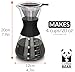 COFFEE BEAR – Pour Over Coffee Maker Set with Borosilicate Glass Coffee Carafe and Reusable Ultra-Fine Mesh Stainless Steel Coffee Filter, 4-Cup Coffee Dripper Set, 600mL (20oz)