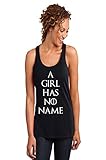 Game of Thrones A Girl Has No Name Tank Top, Racerback Black, Small