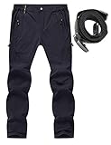 Rdruko Men’s Outdoor Lightweight Waterproof Hiking Climbing Tactical Cargo Pants with Belt