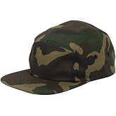 WITHMOONS Cotton Jockey Flat Bill Cap 5 Panel Camp Hat Outdoor Fishing YZ20113