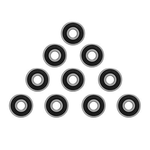 Deep Groove Ball Bearing, 10 PCS 6301-2RS 12 x 37 x 12mm Double Rubber Sealed Ball Bearing for Small Motors, Household Applications, in Conveying Field, etc