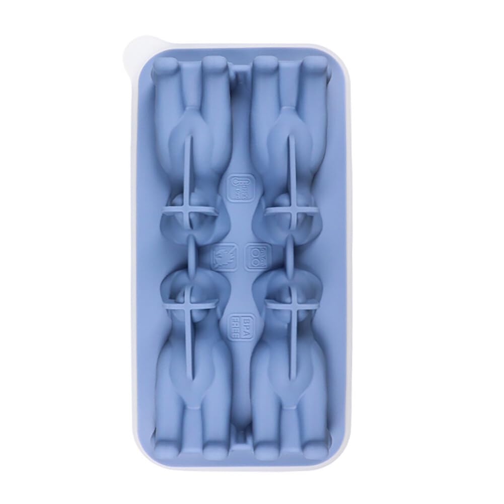 Cute Dog Shaped Ice Cube Mold Tray Asudaro,Dog Shape Silicone Mold,with Funnel Cover Dog Ice Cube Mould，for Candy, Chocolate, Gummy, Jelly,Soap Molds DIY, Cookies Molds