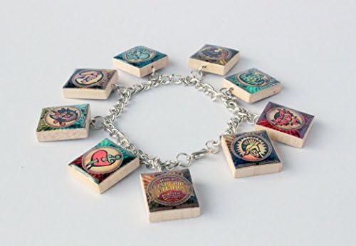 GenericVigors Inspired Scrabble Tile Charm Bracelet - Bioshock Infinite Inspired