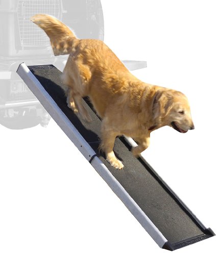 PetSafe Solvit Mr. Herzher’s Smart Ramp, Telescopes from 41.5 in. - 70 in., Portable Lightweight Dog and Cat Ramp.