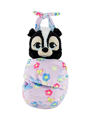 Disney Parks Baby Flower the Skunk from Bambi in a Blanket Pouch Plush Doll