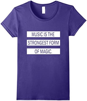 Womens Music is the strongest form of magic t-shirt XL Purple