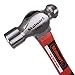 Ball Pein Hammer, Fiberglass with Polished Steel Head & Non Slip Grip Handle, 16 Oz by Stalwart (Durable Tool For Home Improvement, Diy, Repair)