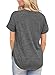 Astylish Women Sexy Cold Shoulder Cut Out Blouse Casual T Shirt Tops Dark Grey Large