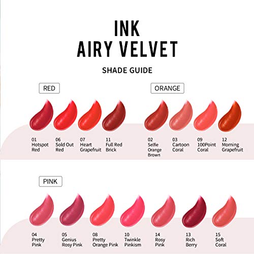 Peripera Ink Airy Velvet 0 14 Fl Oz 14 Rosy Pink Pricepulse