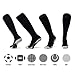 Boys Girls Youth Knee High Cotton Soccer Socks, Parent-child Long Athletic Compression Socks for Kids Adult