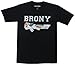 My Little Pony Brony Swoosh Color Black Mens T-Shirt Tee (Mens Large)