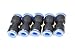 Generic Push in Quick Touch to Connect Reducer Fitting 1/4" OD x 1/8" OD Tube Pneumatic Straight Union Connector/Coupler (Pack of 5)