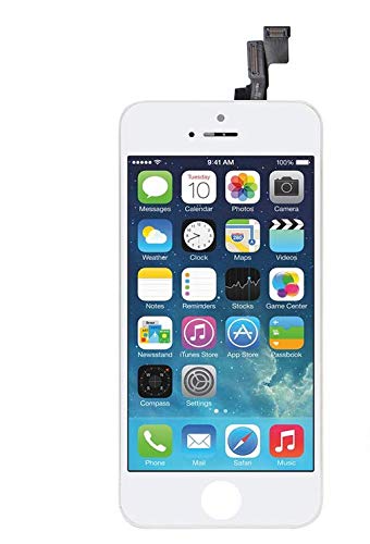 Refurbished 100% Original LCD Display + Touch Screen Assembly with Frame for iPhone 5s White with Tools