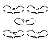 SIMOLIO Decompression Hanger Loops for Under-Chin Headsets, Wireless TV Headset Replacement Clip Ear Hook for SM-823 and SM-824 Series- 5 Pairs,Black