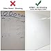 AFMAT Removable White Board Paper W/ Trace-less Adhesive, Dry Erase Board Wall Whiteboard Decal, Self-adhesive Whiteboard/Writing Board Dry Erase Stickers, No Ghosting , 1.4 x 7ft/17.3 x 84.3in, White, 2-Roll