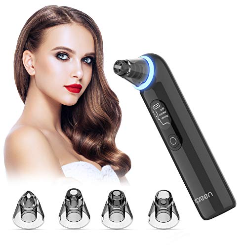 Blackhead Remover Vacuum, Xpreen Pore Cleanser Vacuum with Blue Light - Blackhead and Comedone Acne Extractors - Whitehead Removal, Facial Firming, Oil Reducing for Women & Men