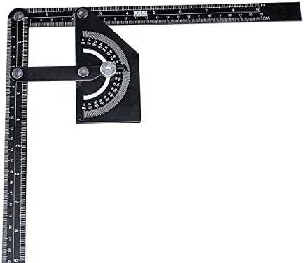 Faway Angle Ruler Angle Protractor Stainless Steel 180 Angle Finder Measure Ruler Gauge Tool 230x500mm