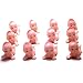 Time Roaming Kewpie Baby Doll for Baby Shower Favor and Cake Decoration, Chubby Cheeks Babies Pack of 24