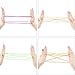 Poen 10 Pieces Cats Cradle String Finger Game String Cats Cradle Game Book Toy Supplies, 65 Inch Long, 10 Colors