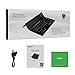 BATTOP Upgrade Foldable Bluetooth Keyboard with Kickstand Universal for iOS Android Windows (Black)