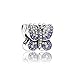 Pandora Sparkling Butterfly Sterling Silver Charm No. 791257acz